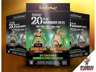 Flyer design for DJ Music Night 2