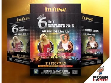 Flyer design for DJ Music Night 3