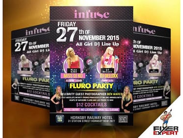 Flyer design for DJ Music Night 4