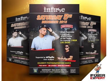 Flyer design for DJ Music Night 5
