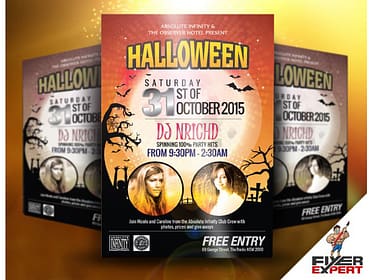Flyer design for Halloween Themed Event