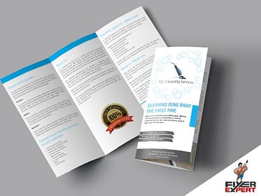 Tri-fold brochure for Cleaning company